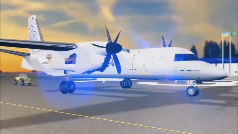 Презентация украинского транспортного самолета Ан-132