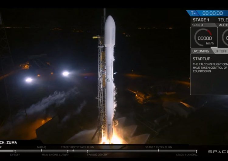 SpaceX запустила в космос секретний супутник Zuma