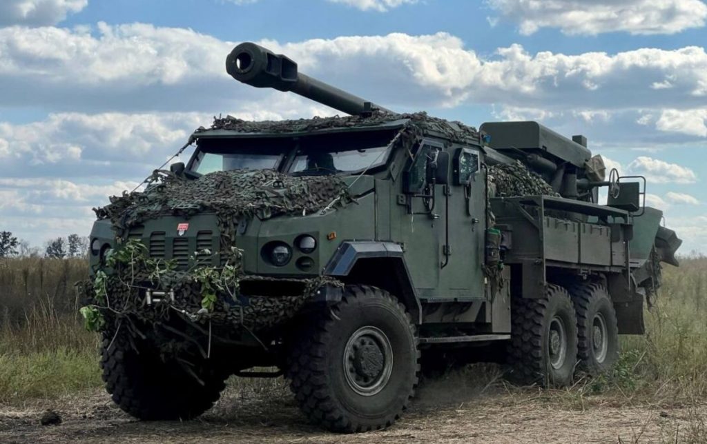 Українська САУ «Богдана» в польових умовах