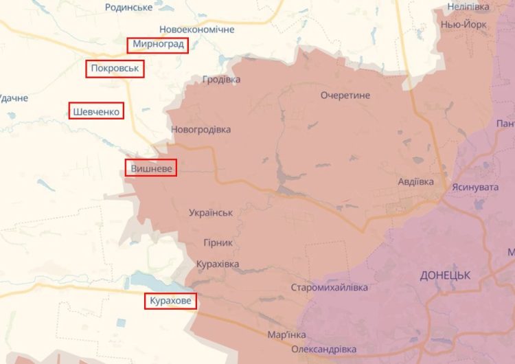 Росіяни намагаються оточити українські сили на Донеччині
